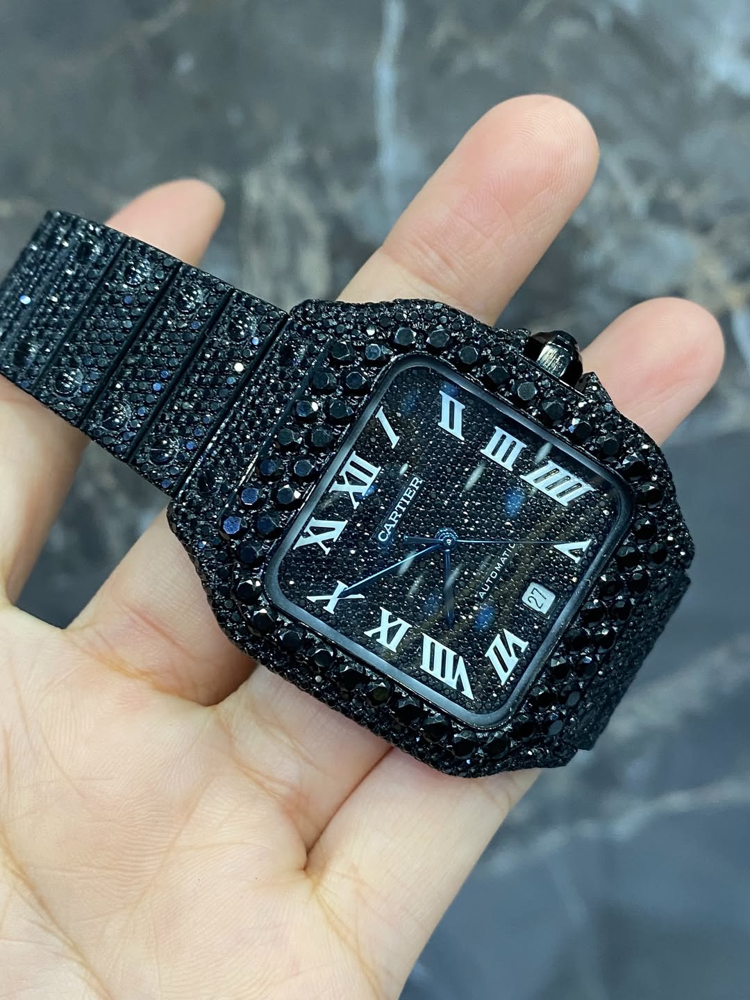 Montre Cartier Santos - Shadow Noir By NCCO