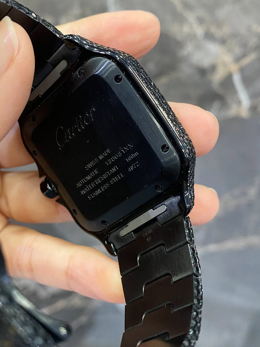 Montre Cartier Santos - Shadow Noir By NCCO