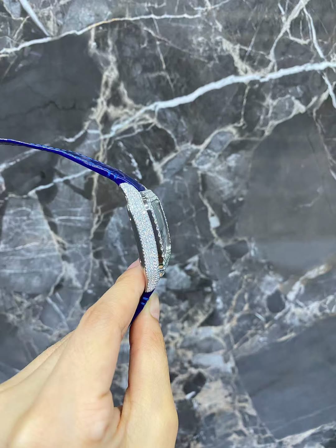 Montre Cartier Santos - Blue Monarch By NCCO