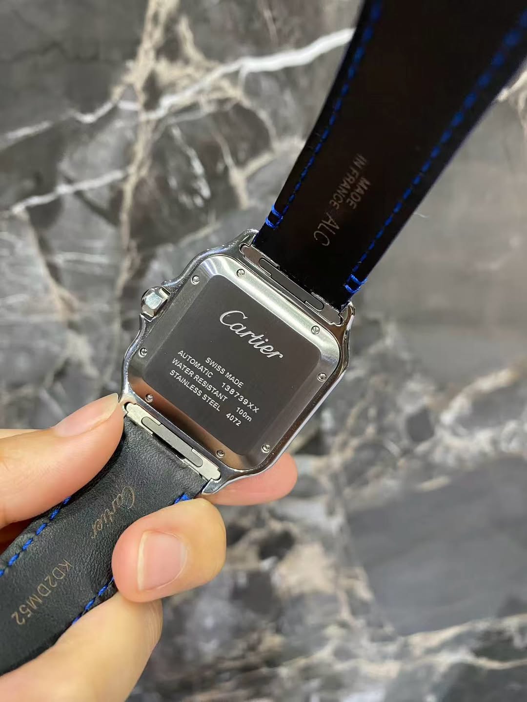 Montre Cartier Santos - Blue Monarch By NCCO