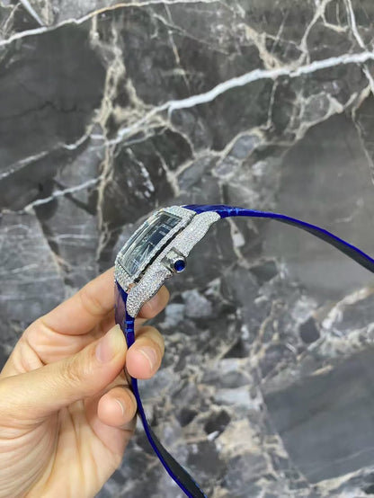 Montre Cartier Santos - Blue Monarch By NCCO