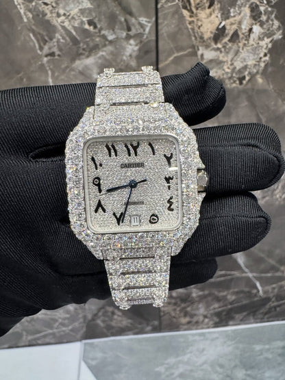 Montre Cartier Santos - Ice Arabic By NCCO