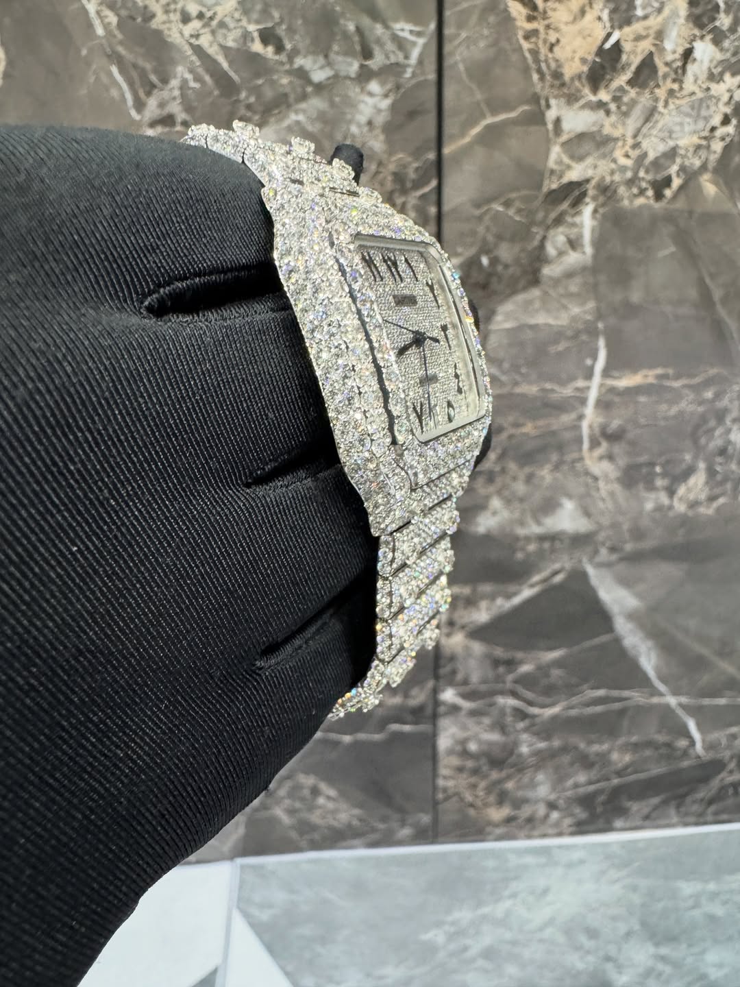 Montre Cartier Santos - Ice Arabic By NCCO