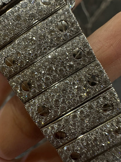 Montre Cartier Santos - Full Iced White Edition By NCCCO