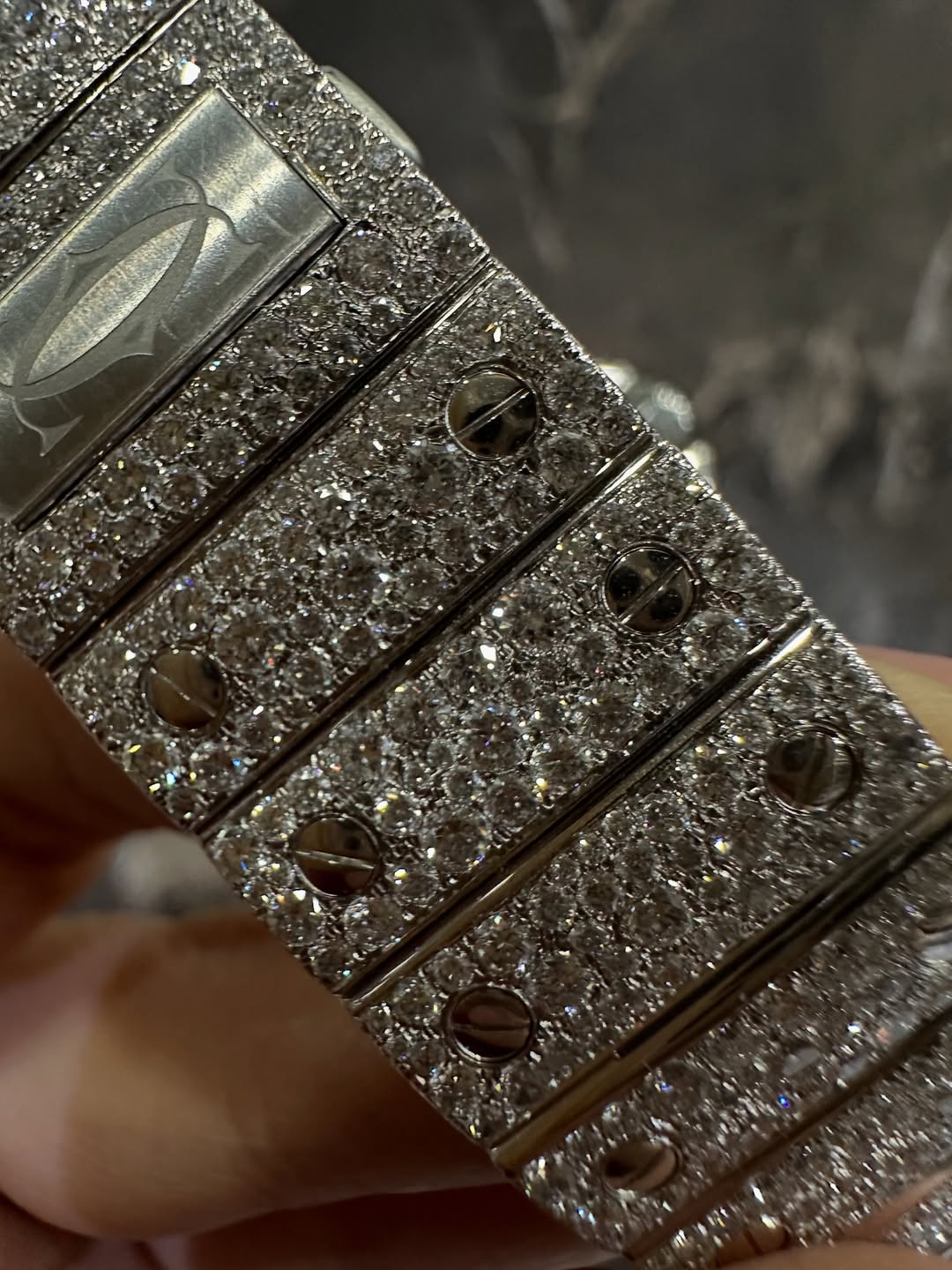 Montre Cartier Santos - Full Iced White Edition By NCCCO