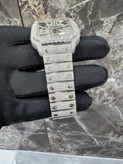 Montre Cartier Santos - Ice Skeleton By NCCO