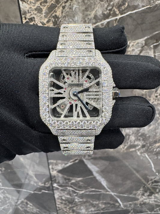 Montre Cartier Santos - Ice Skeleton By NCCO