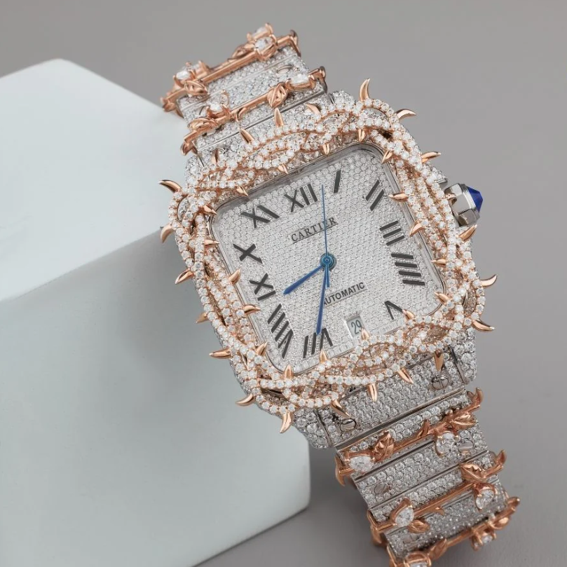 Montre Cartier Santos - Thorn Diamond By NCCO