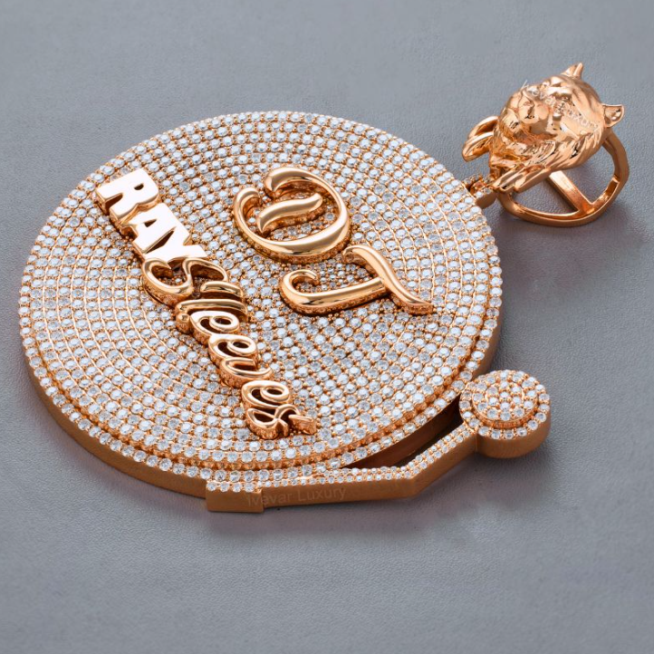 Pendentif Or Rose 18K - Ray Sleepers DJ By NCCO