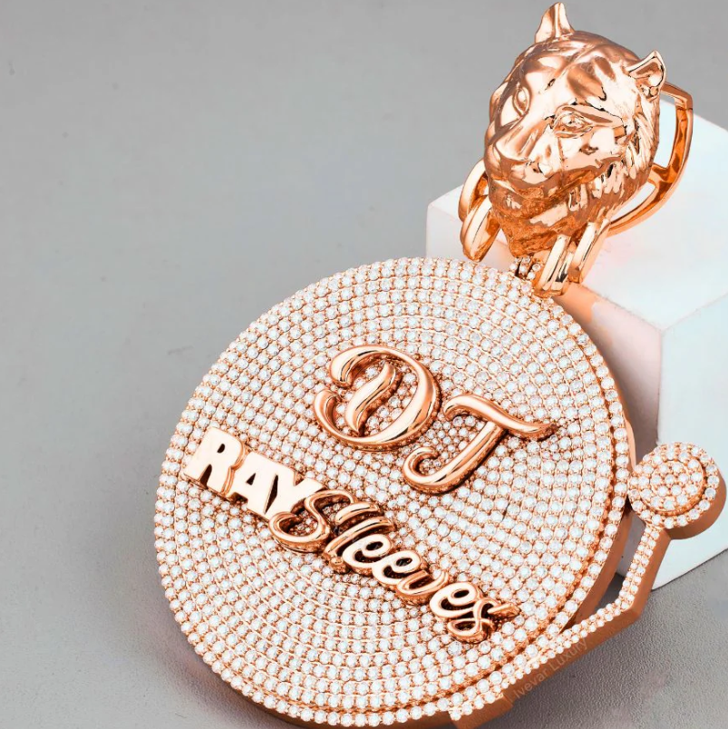 Pendentif Or Rose 18K - Ray Sleepers DJ By NCCO