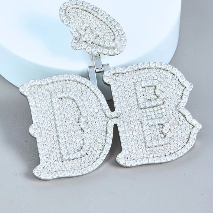 Pendentif Silver - DB Initial By NCCO