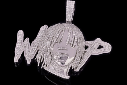 Pendentif Or Blanc 18K - “Wopp Face” By NCCO